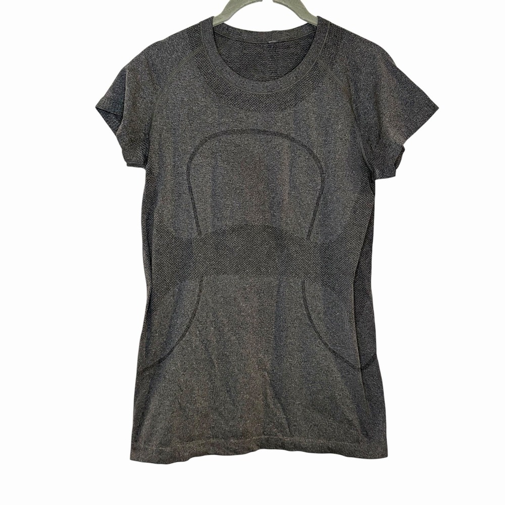 Lululemon Swiftly Tech Short Sleeve Gray Stretch Top Women Size 6